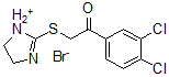 CAS 登录号：36066-03-2， 1-(3,4-二氯苯基)-2-(4,5-二氢咪唑-1-鎓-2-基硫基)乙酮溴化物