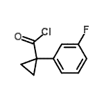 CAS 登录号：361211-23-6， 1-(3-氟苯基)环丙烷甲酰氯