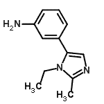 CAS 登录号：361549-86-2， 3-(1-乙基-2-甲基-1H-咪唑-5-基)苯胺