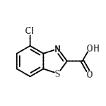CAS#: 3622-02-4, 4-Chloro-1,3-Benzothiazole-2-Carboxylic Acid