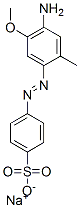 CAS 登录号：3626-35-5， 4-(4-氨基-5-甲氧基-2-甲基苯基)偶氮苯磺酸钠盐