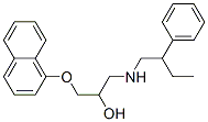 CAS 登录号：36391-22-7， 1-萘-1-基氧基-3-(2-苯基丁基氨基)丙-2-醇