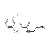 CAS 登录号：364327-45-7， (2E)-3-(2,6-二羟基苯基)-N-丙基丙烯酰胺