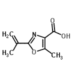 CAS 登录号：364607-75-0， 2-异丙烯基-5-甲基-1,3-恶唑-4-羧酸