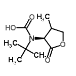 CAS 登录号：364750-78-7， [(3S)-4-甲基-2-氧代四氢-3-呋喃基](2-甲基-2-丙基)氨基甲酸