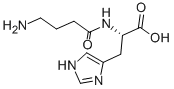 CAS 登录号：3650-73-5， 2-(4-氨基丁酰基氨基)-3-(3H-咪唑-4-基)丙酸