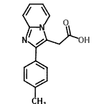 CAS 登录号：365213-69-0， [2-(4-甲基苯基)咪唑并[1,2-a]吡啶-3-基]乙酸