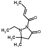 CAS#: 365456-23-1, 2-[(2E)-2-Butenoyl]-1-Ethyl-5,5-Dimethyl-3-Pyrazolidinone