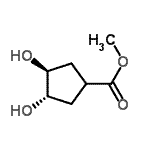 CAS 登录号：366006-09-9， 甲基(3S,4S)-3,4-二羟基环戊烷羧酸酯