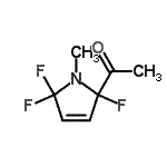 CAS 登录号：367275-92-1， 1-(2,5,5-三氟-1-甲基-2,5-二氢-1H-吡咯-2-基)乙酮