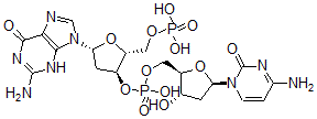 CAS 登录号：36786-90-0， [(2R,3S,5R)-5-(2-氨基-6-氧代-3H-嘌呤-9-基)-2-(膦酰氧基甲基)四氢呋喃-3-基][(2R,3S,5R)-5-(4-氨基-2-氧代嘧啶-1-基)-3-羟基四氢呋喃-2-基]甲基磷酸氢酯