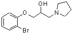 CAS 登录号：3680-41-9， 1-(2-溴苯氧基)-3-(1-吡咯烷基)-2-丙醇