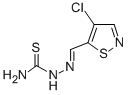 CAS 登录号：3683-65-6， [(4-氯-1,2-噻唑-5-基)亚甲基氨基]硫脲