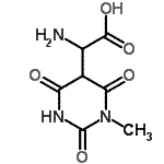 CAS 登录号：368430-27-7， 氨基(1-甲基-2,4,6-三氧代六氢-5-嘧啶基)乙酸