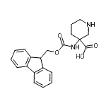 CAS 登录号：368866-20-0， 3-{[(9H-芴-9-基甲氧基)羰基]氨基}-3-哌啶羧酸