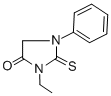CAS 登录号：37021-14-0， 3-乙基-1-苯基-2-巯基咪唑烷-4-酮