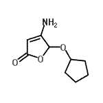 CAS 登录号：370876-82-7， 4-氨基-5-(环戊基氧基)-2(5H)-呋喃酮