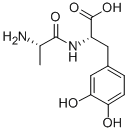 CAS 登录号：37181-64-9， (2S)-2-[[(2S)-2-氨基丙烷酰基]氨基]-3-(3,4-二羟基苯基)丙酸
