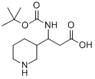 CAS 登录号：372144-09-7， 3-N-叔丁氧羰基-氨基-3-哌啶-丙酸