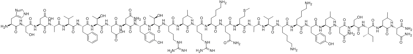 CAS 登录号：37221-79-7， 血管活性肠肽