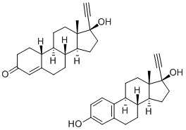 CAS 登录号：37270-71-6， 乙炔基雌二醇与炔诺酮的混合物