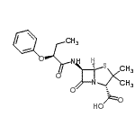 CAS 登录号：3736-12-7， (2S,5R,6R)-3,3-二甲基-7-氧代-6-{[(2S)-2-苯氧基丁烷酰基]氨基}-4-硫杂-1-氮杂双环[3.2.0]庚烷-2-羧酸