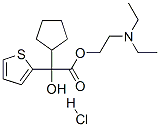 CAS#: 3737-35-7, 2-Diethylaminoethyl 2-Cyclopentyl-2-Hydroxy-2-Thiophen-2-Ylacetate Hydrochloride