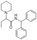CAS 登录号：37390-25-3， N-(二苯基甲基)-alpha-乙基-1-哌啶乙酰胺