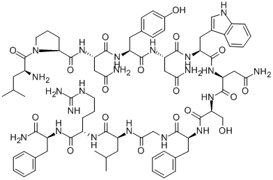CAS 登录号：374675-18-0， 亮氨酰-脯氨酰-天冬氨酰胺酰-酪氨酰-天冬氨酰胺酰-色氨酰-天冬氨酰胺酰-丝氨酰-苯丙氨酰-甘氨酰-亮氨酰-精氨酰-苯丙氨酰胺