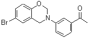 CAS 登录号：374911-94-1， 1-[3-(6-溴-2H-1,3-苯并恶嗪-3(4H)-基)苯基]乙酮