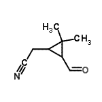 CAS 登录号：375361-54-9， (3-甲酰基-2,2-二甲基环丙基)乙腈