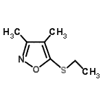 CAS 登录号：37543-61-6， 5-(乙硫基)-3,4-二甲基-1,2-恶唑