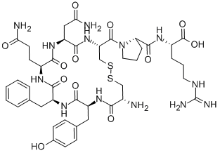 CAS 登录号:37552-33-3, 半胱氨酰-酪氨酰-苯丙氨酰-谷氨酰胺酰-天冬氨酰胺酰-半胱氨酰-脯氨酰-精氨酸