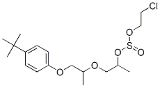 CAS 登录号：3761-60-2， 1-[1-(4-叔丁基苯氧基)丙-2-基氧基]丙-2-基2-氯乙基亚硫酸酯