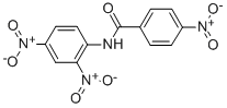 CAS 登录号：37632-91-0， N-(2,4-二硝基苯基)-4-硝基-苯甲酰胺