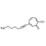 CAS#: 376390-59-9, 6-(1-Heptyn-1-Yl)-2-Hydroxy-2,4,6-Cycloheptatrien-1-One