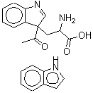 CAS 登录号：376646-58-1， 3-(3-乙酰基-3H-吲哚-3-基)丙氨酸-1H-吲哚(1:1)