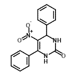 CAS 登录号：37673-85-1， 5-硝基-4,6-二苯基-3,4-二氢-2(1H)-嘧啶酮