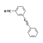 CAS 登录号：37696-03-0， 3-(苯基乙炔基)苯甲腈