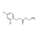 CAS 登录号：377083-93-7， 乙基3-(2-氯-4-氟苯基)丙酸酯