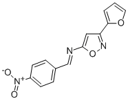 CAS 登录号：37853-17-1， N-(3-呋喃-2-基-1,2-恶唑-5-基)-1-(4-硝基苯基)甲亚胺