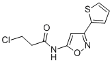 CAS 登录号:37853-43-3, 3-氯-N-(3-噻吩-2-基-1,2-恶唑-5-基)丙酰胺