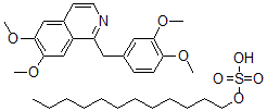 CAS 登录号：37933-68-9， 罂粟碱月桂基硫酸盐