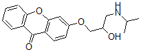 CAS 登录号：37933-99-6， 3-[2-羟基-3-(丙-2-基氨基)丙氧基]氧杂蒽-9-酮