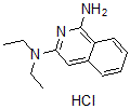 CAS 登录号:37989-09-6, N',N'-二乙基异喹啉-1,3-二胺盐酸盐