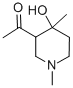CAS 登录号：37994-62-0， 1-(4-羟基-1,4-二甲基哌啶-3-基)乙酮