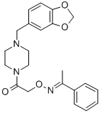 CAS 登录号：38063-85-3， 苯乙酮 O-((4-(3,4-亚甲二氧基苄基)-1-哌嗪-1-基)羰基甲基)肟