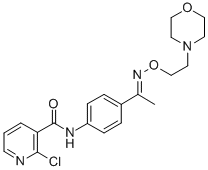 CAS#: 38063-91-1, p-(2-Chloronicotinamido)acetophenone O-(2-morpholinoethyl)oxime