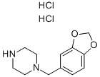 CAS 登录号：38063-96-6， 1-(1,3-苯并二氧戊环-5-基甲基)哌嗪二盐酸盐