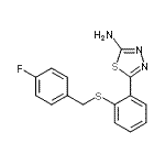 CAS 登录号：381205-14-7， 5-{2-[(4-氟苄基)硫基]苯基}-1,3,4-噻二唑-2-胺